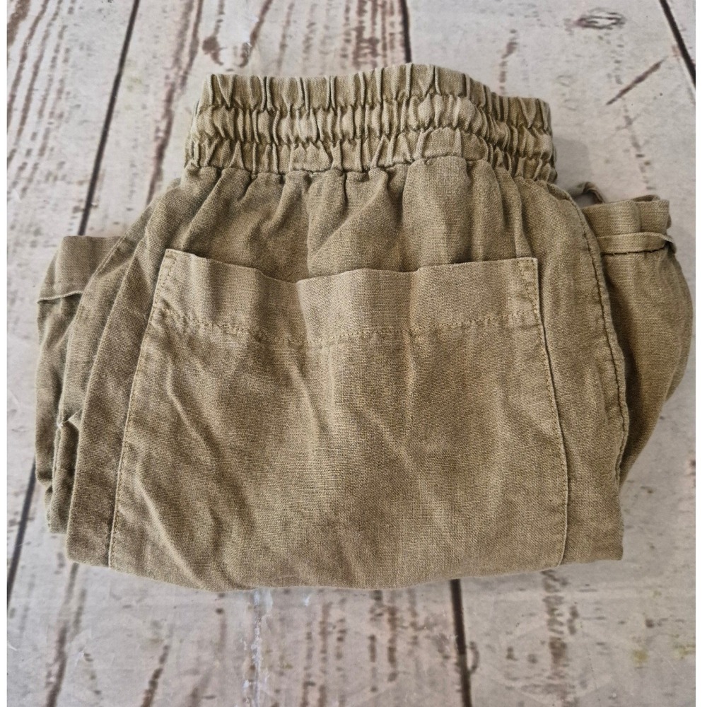 Universal Thread Olive Green Linen Blend Drawstring Utility Shorts XS